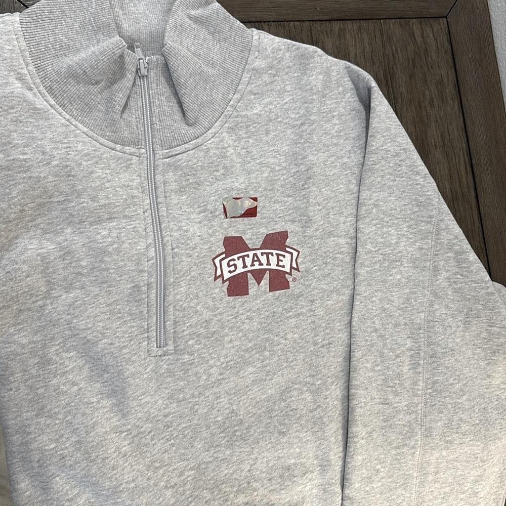 NWOT [Sport-Tek] Mississippi State Bulldogs NCAA 1/4 Zip Pullover Women’s 4XL - Picture 6 of 11